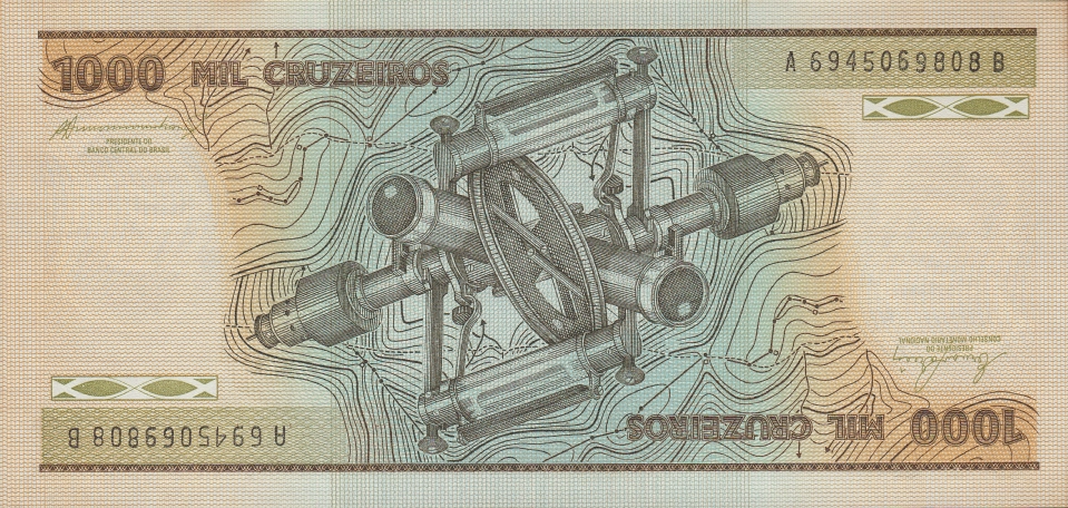 Imagem do verso da cédula