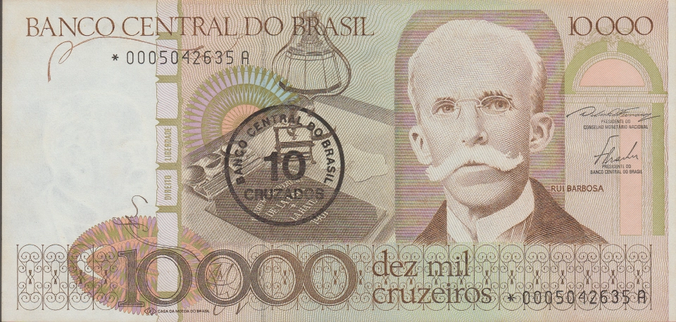 Imagem da frente da cédula