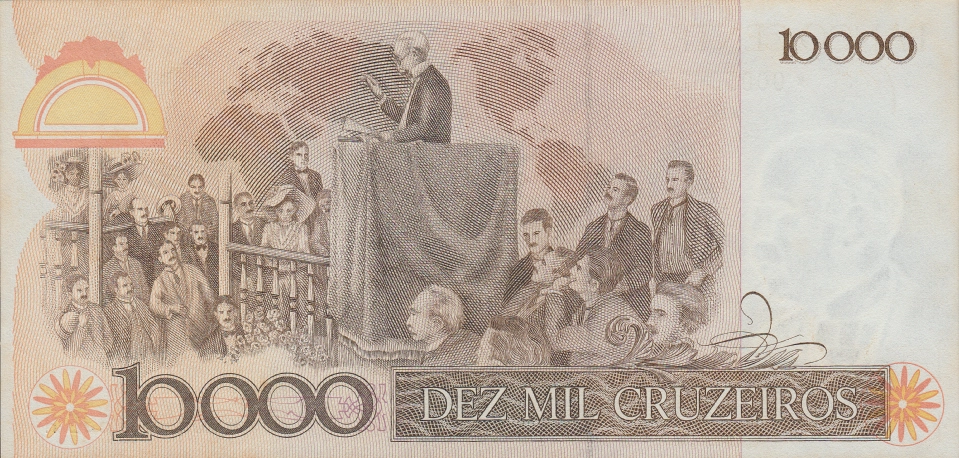Imagem do verso da cédula