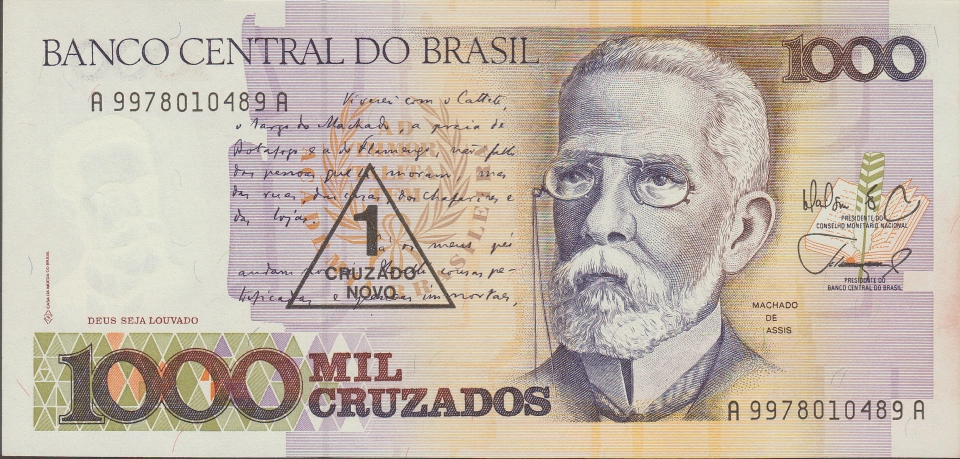 Imagem da frente da cédula