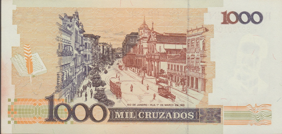 Imagem do verso da cédula