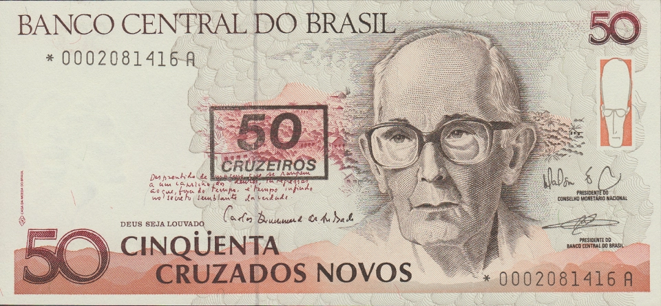 Imagem da frente da cédula