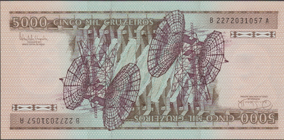 Imagem do verso da cédula