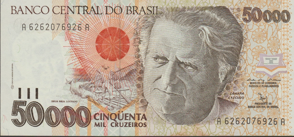Imagem da frente da cédula