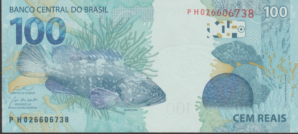 Imagem do verso da cédula