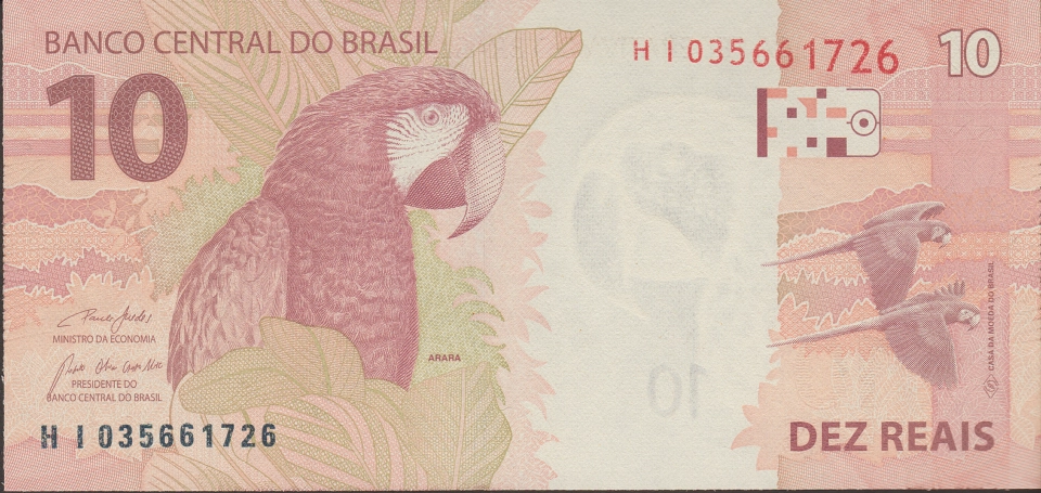 Imagem do verso da cédula