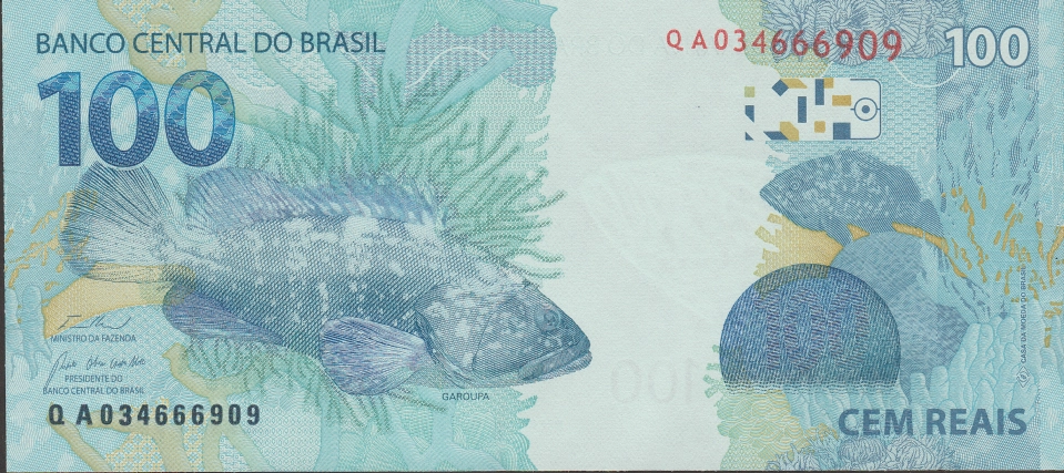 Imagem do verso da cédula