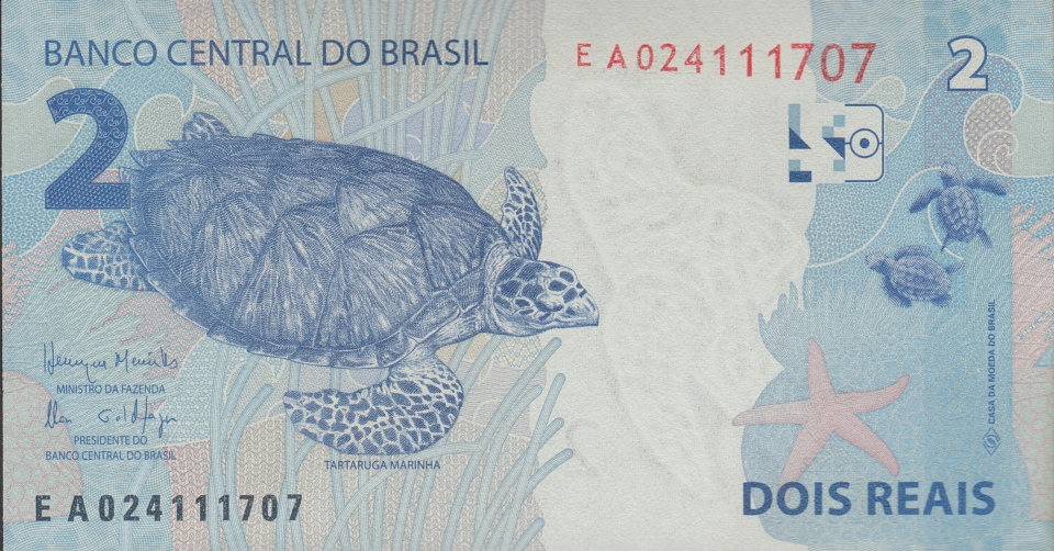 Imagem do verso da cédula