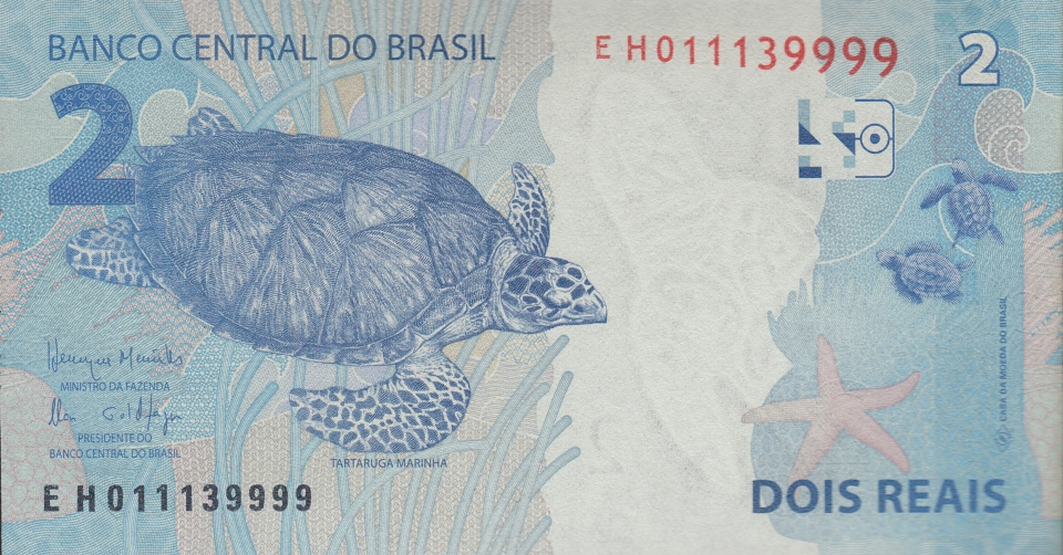 Imagem do verso da cédula