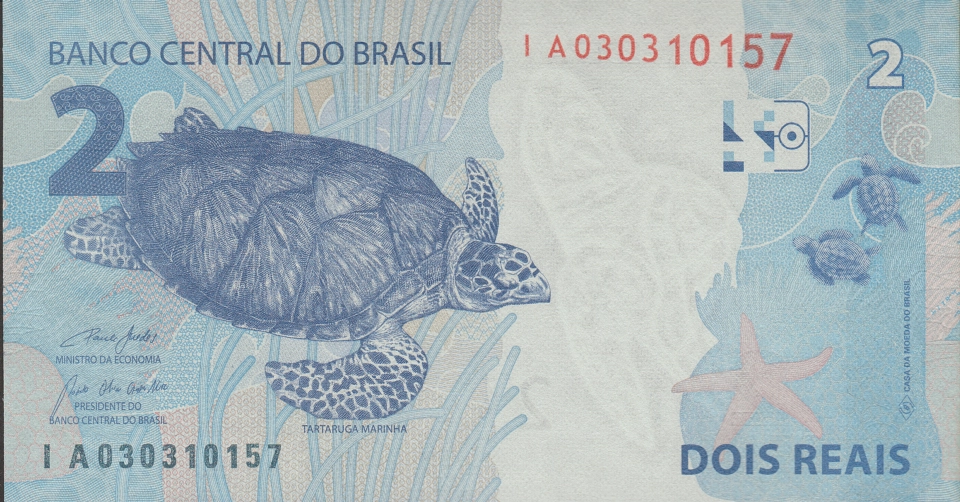 Imagem do verso da cédula