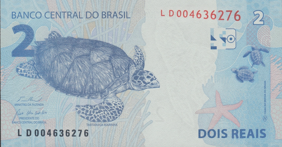 Imagem do verso da cédula