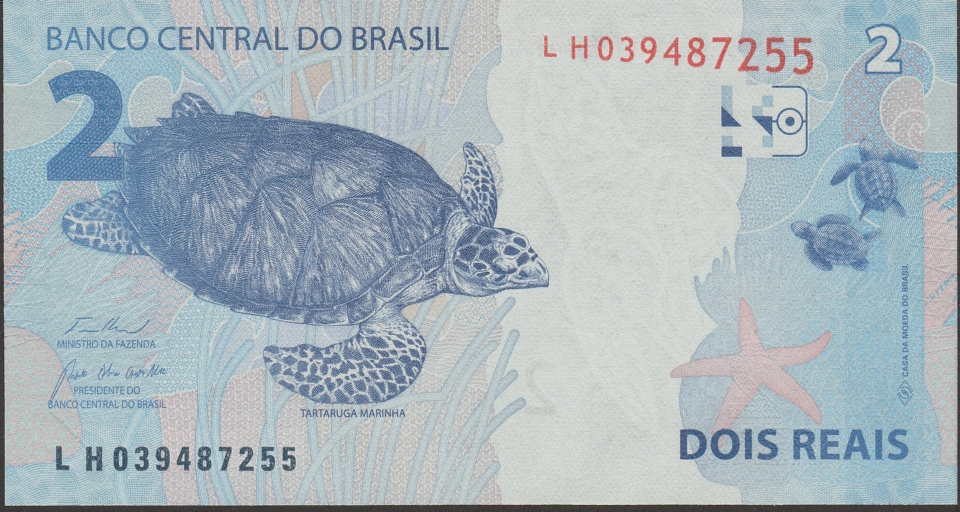 Imagem do verso da cédula