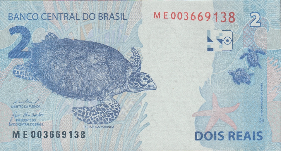 Imagem do verso da cédula
