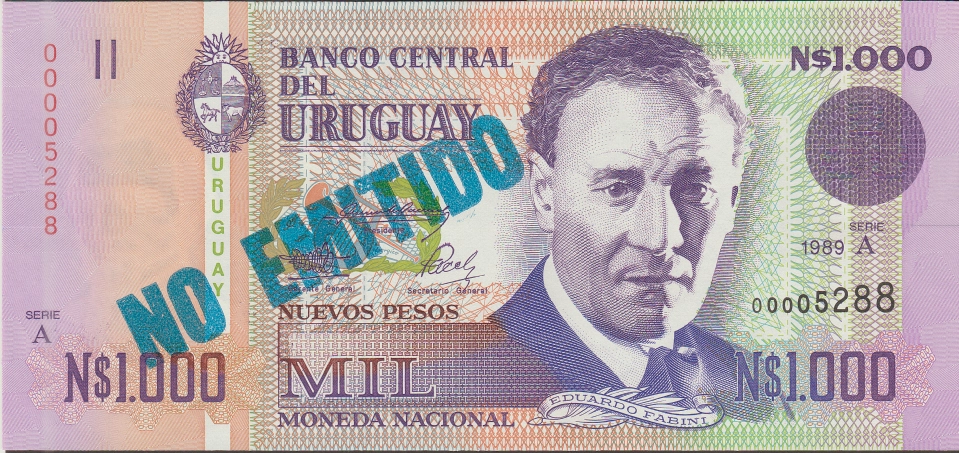 Imagem da frente da cédula