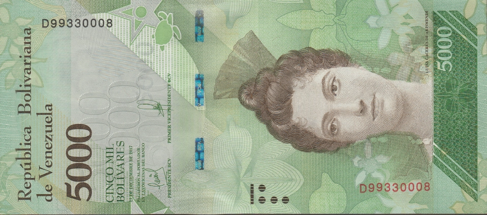 Imagem da frente da cédula
