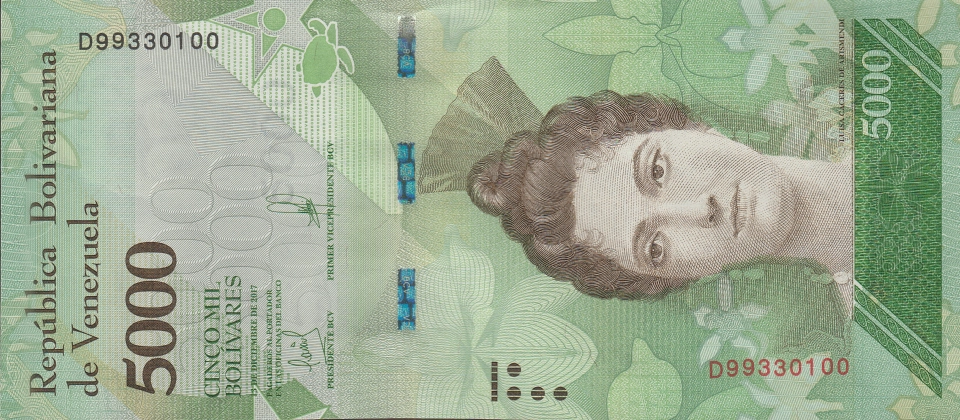Imagem da frente da cédula